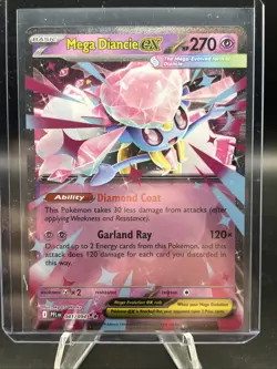 Mega Diancie EX 041/094 Full Art NM/M Phantasmal Flames Pokemon Card - Image 1