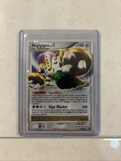 Pokemon TCG Regigigas LV. X Diamond & Pearl Black Star Promo Card #DP30 LP - Image 1