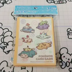 Pokemon Card Game Deck Shield 64 Sleeves Chikaratsukita Official Product - Image 1