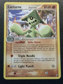 Cacturne Delta Species 15/100 Crystal Guardians Pokemon Card - Image 1