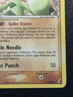 Cacturne Delta Species 15/100 Crystal Guardians Pokemon Card - Image 4