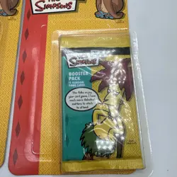 Lot Of FOUR (4) The Simpsons Booster Pack 11 Random Game Cards NEW - Image 2