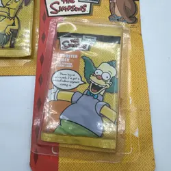 Lot Of FOUR (4) The Simpsons Booster Pack 11 Random Game Cards NEW - Image 3