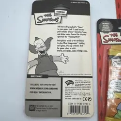 Lot Of FOUR (4) The Simpsons Booster Pack 11 Random Game Cards NEW - Image 4