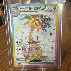 Pokemon TCG Alolan Exeggutor EX Holo Ultra Rare Card 225/191SV08 Surging Sparks - Image 1