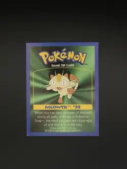 Pokemon Kellogg Game Tip Card Meowth #52 - Image 1