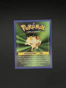Pokemon Kellogg Game Tip Card Meowth #52 - Image 2