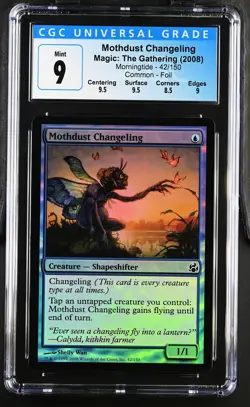 MOTHDUST CHANGELING Morningtide Foil C CGC 9 MTG [Nostalgium] - Image 1