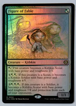 Lorwyn Eclipse Figure of Fable FOIL Rare 224 Magic the Gathering - Image 1