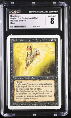NIGHTMARE Revised Rare CGC 8 MTG [Nostalgium] - Image 1