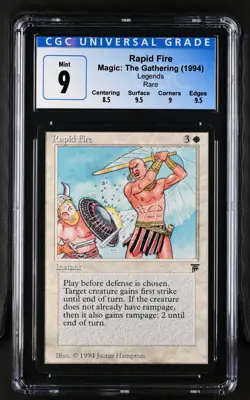 RAPID FIRE Legends Rare Reserved List CGC 9 MTG [Nostalgium] - Image 1