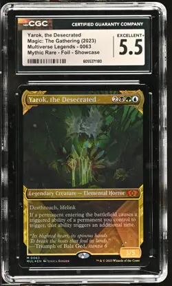 YAROK, THE DESECRATED Multiverse Legends Foil Mythic CGC 5.5 MTG EDH [NOS] - Image 1