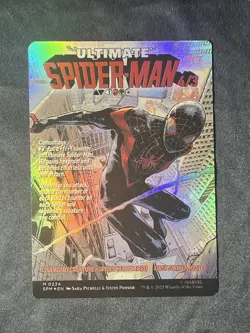 Miles Morales (0234) (Borderless) #234 (Foil) (NM) Spider-Man SPM Magic MTG - Image 2
