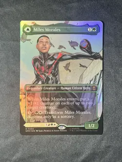Miles Morales (0234) (Borderless) #234 (Foil) (NM) Spider-Man SPM Magic MTG - Image 3