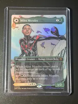 Miles Morales (0234) (Borderless) #234 (Foil) (NM) Spider-Man SPM Magic MTG - Image 4