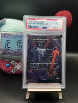 Venom, King in Black (Borderless Foil) - #22 - Marvel's Spider-Man - PSA 8 - Image 1