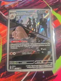 Pokemon TCG Team Rocket's Dugtrio 239/217 ASC Full Art Holo Stage 1 100HP - Image 1
