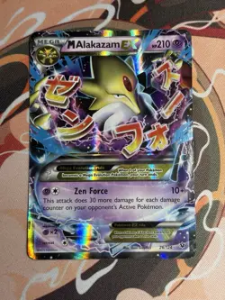 M Alakazam EX 26/124 Pokemon Fates Collide Ultra Rare Holo Mega - Image 2