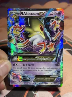 M Alakazam EX 26/124 Pokemon Fates Collide Ultra Rare Holo Mega - Image 3