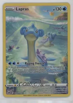 Full Art - Lapras Pokemon Sword & Shield Crown Zenith Galarian Gallery #GG05 - Image 1