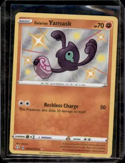 Galarian Yamask SV065/SV122 Shiny Rare Shining Fates Shiny Vault Pokemon Holo NM - Image 1