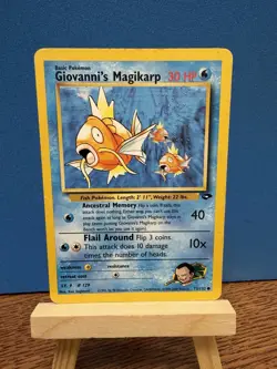 Pokemon TCG Giovanni’s Magikarp 73/132 Common Gym Challenge WOTC Vintage Card - Image 1