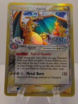 Pokemon Charizard Delta Species Reverse Holo Rare 4/100 Crystal Guardians - MP - Image 1