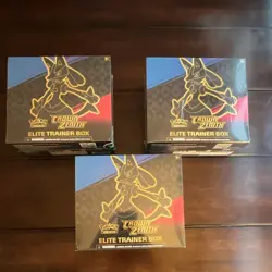 Pokemon Crown Zenith Elite Trainer Box Lucario English Sealed - Image 1