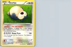 Pokemon TCG Snorlax 80/106 Flashfire MP - Image 1