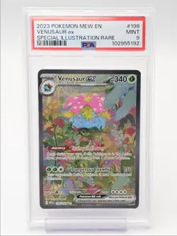 VENUSAUR EX 2023 POKEMON S&V 151 SPECIAL ILLUSTRATION RARE MINT PSA 9 Q4244 - Image 1