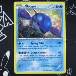 Kyogre 53/160 Cracked Ice Holo Primal Clash Pokemon TCG MP - Image 1