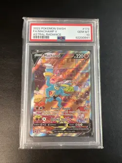 Pokemon Machamp V 172/189 Astral Radiance Full Art Holo Rare GEM MINT PSA 10 - Image 1