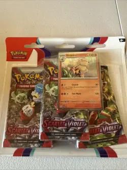 Pokemon TCG Scarlet and Violet Base Set 3 Pack Blister New Sealed - Image 1