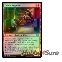 Foil Goblin Engineer M/NM Magic: The Gathering MTG Modern Horizons - Image 1