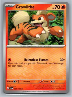 Growlithe 30/198 Scarlet & Violet Common Pokemon TCG 2023 - Image 1