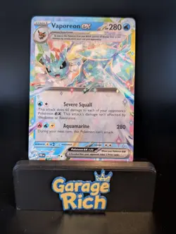 Vaporeon ex 023/131 Double Rare - SV: Prismatic Evolutions NM Pokemon TCG - Image 1