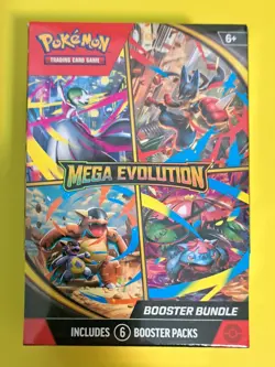 Pokemon TCG MEGA EVOLUTION Booster Bundle Box 6 Packs Factory SEALED NEW - Image 1