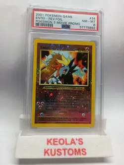 Pokemon TCG Entei Black Star Promos Holo PSA 8 - Image 1