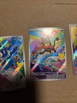 Pokemon TCG First Partner Illustration Collection Series 1 Gen 7 Starters Set - Image 3