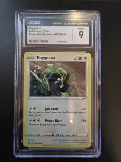 2020 POKEMON Rayquaza BLACK STAR PROMO #SWSH029 CGC 9 - Image 1