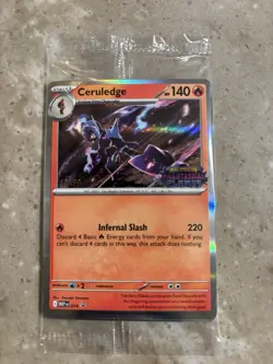 Pokemon Phantasmal Flames STAFF Prerelease Promos Set of 4 - Factory Sealed - Image 1