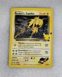 Rocket's Zapdos 15/132 NM/M Classic Collection Celebrations Pokemon TCG - Image 1