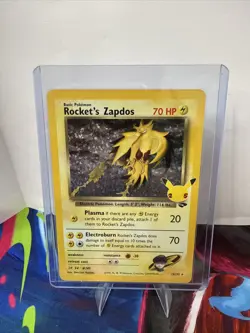 Rocket's Zapdos 15/132 Pokemon Celebrations: 25th Anniversary Holo NM - Image 1