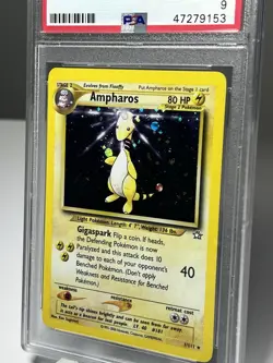 Pokemon Ampharos 1/111 Neo Genesis Holo Unlimited Edition PSA 9 - Image 2