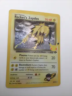 Rocket's Zapdos, 15/132 Celebrations Classic Collection, M/NM, Pokemon TCG - Image 2