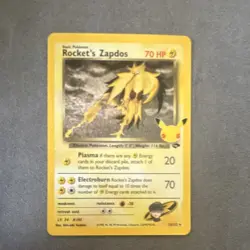Pokemon Rocket's Zapdos Holo Celebrations Classic Collection 15/132 70 HP - Image 1
