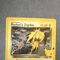 Pokemon Rocket's Zapdos Holo Celebrations Classic Collection 15/132 70 HP - Image 5