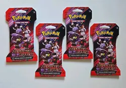 Pokemon TCG Destined Rivals Sleeved Booster Packs Lot of 4 New Sealed - Image 1