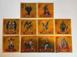 Yu-Gi-Oh X Topps Sticker Lot (Gold Foil, Silver Foil, Red & Yellow) Total Of 73 - Image 1