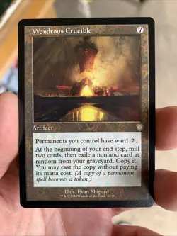 MTG - Wondrous Crucible - Retro Frame - The Brothers' War - Magic the Gathering - Image 1